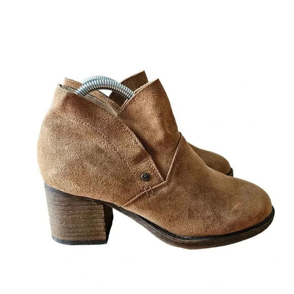 BearPaw Cow Suede Fleece Lined Women's Ankle Boots Size 7.5 - Picture 10 of 16